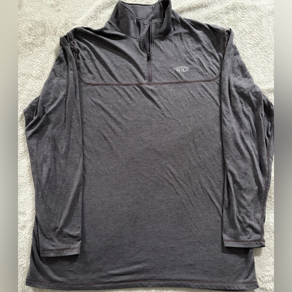 AFTCO Gray Men's Quarter Zip (L)